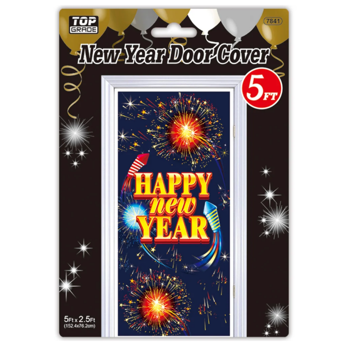 Happy New Year Door Banner 5ft x 2.5ft