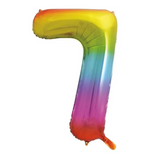 34in Number Balloons: Rainbow
