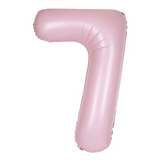 34in Number Balloons: Light Pink Matte