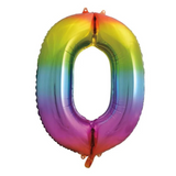 34in Number Balloons: Rainbow
