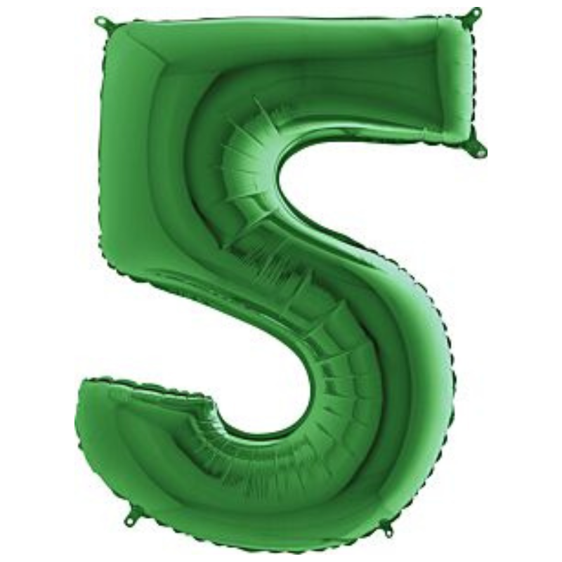 34in Number Balloons: Green