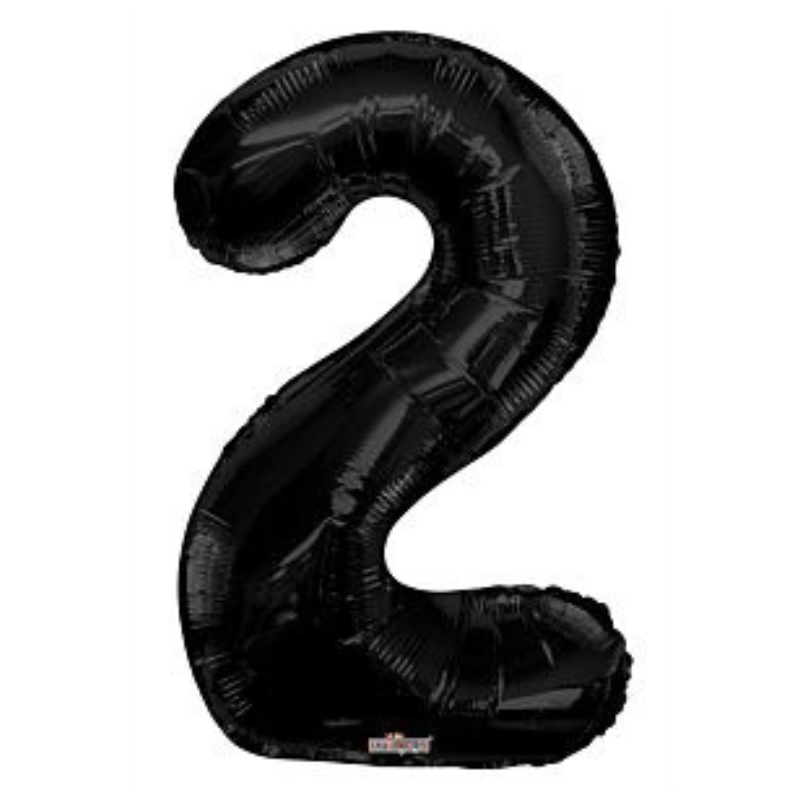 34in Number Balloons: Black