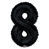 34in Number Balloons: Black