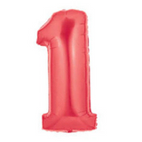 34in Number Balloons: Red