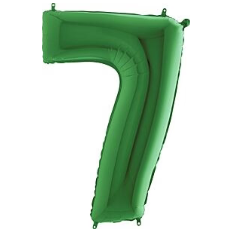 34in Number Balloons: Green