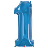 34in Number Balloons: Royal Blue