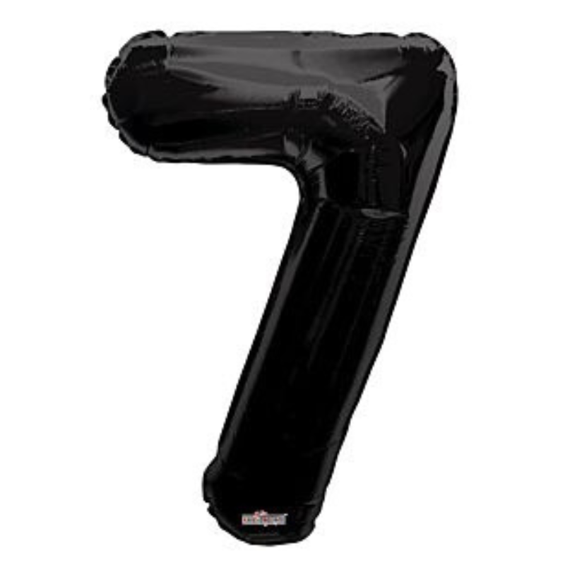 34in Number Balloons: Black