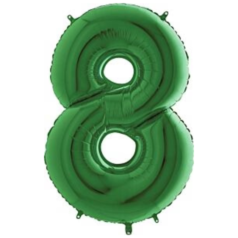 34in Number Balloons: Green