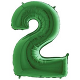 34in Number Balloons: Green