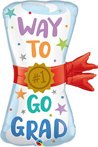 SS#09 Way to Go Grad Diploma 36in Supershape