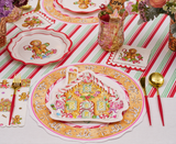 Gingerbread Die Cut 8in Salad Plates 8ct