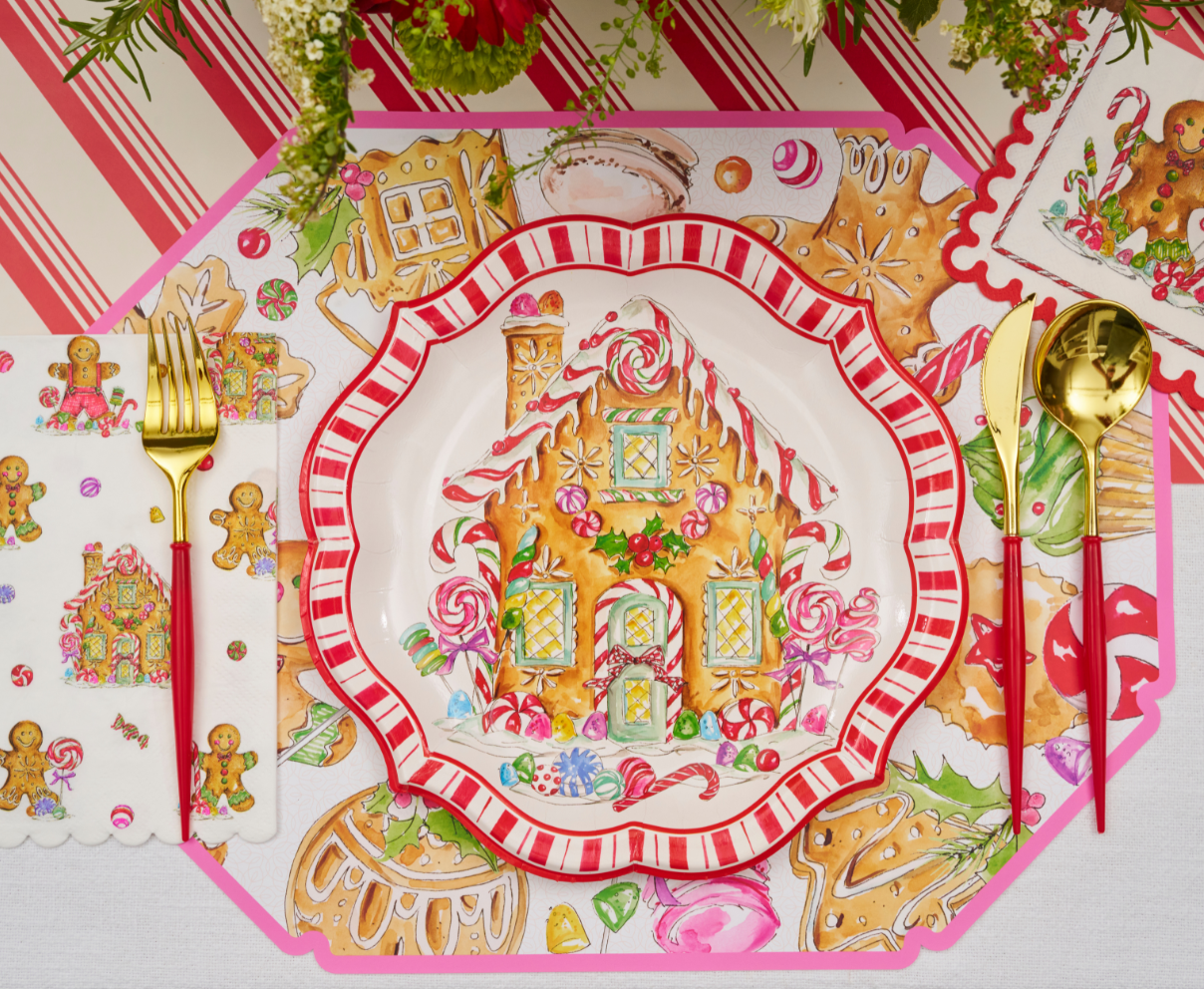 Gingerbread 10.5in Dinner Plates 8ct
