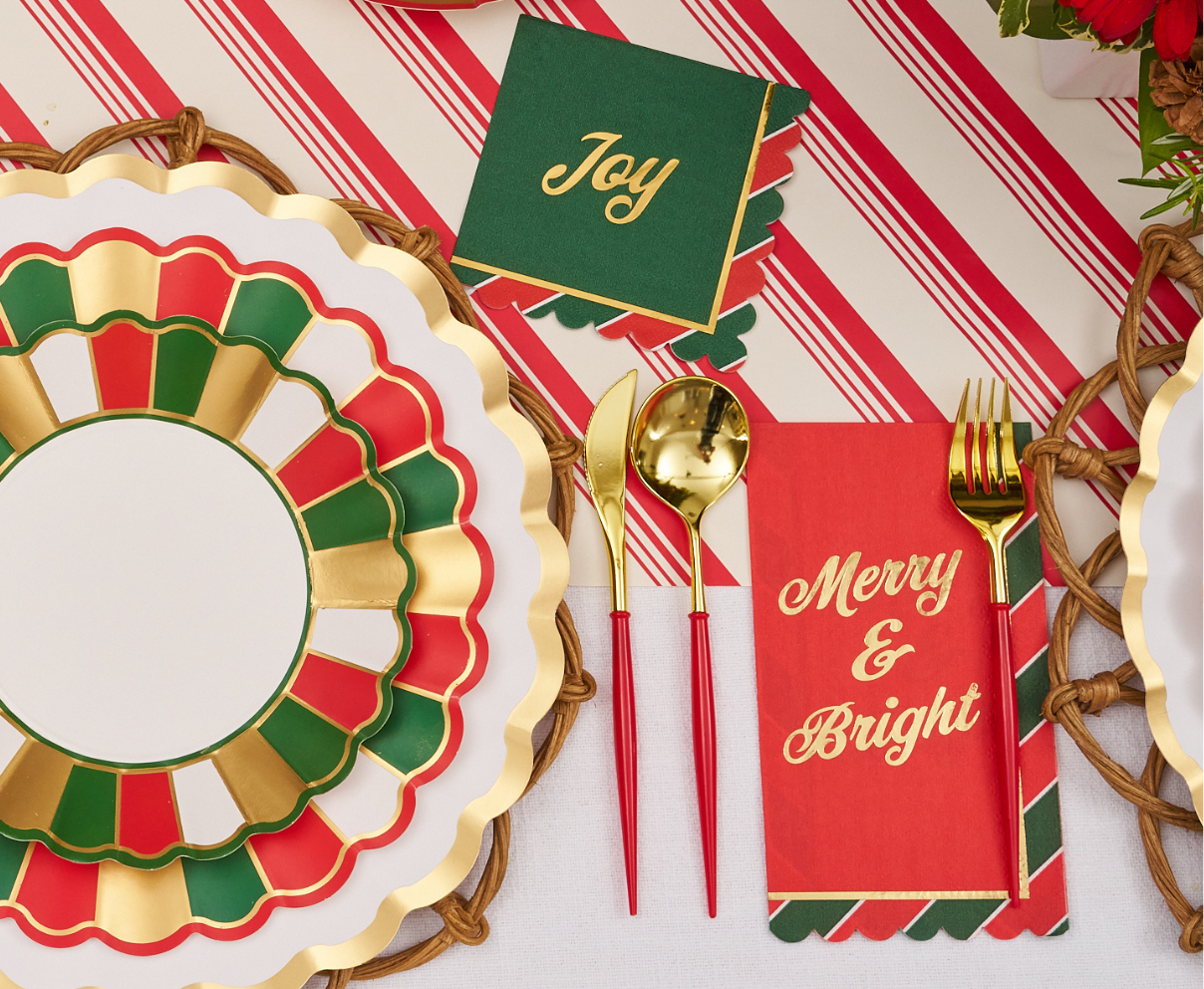 Joyful Christmas Cocktail Napkins 26ct