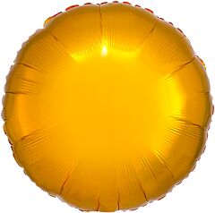 #655 Gold Round 18in Solid Mylar