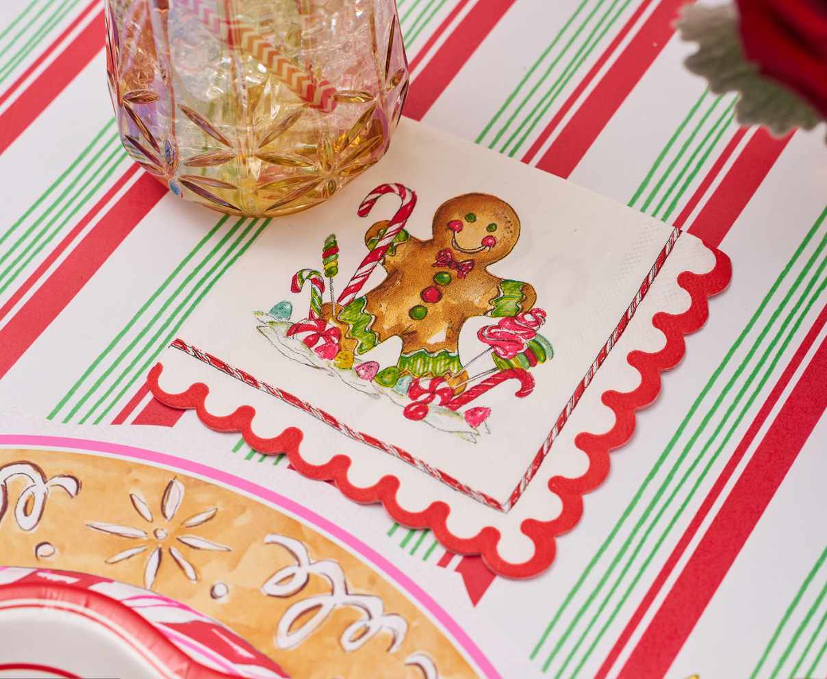 Gingerbread Cocktail Napkins 26ct