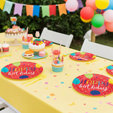Balloon Party Birthday Round 9in Dinner Plates 8ct