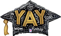 SS#03 Grad Cap Words 30in Supershape